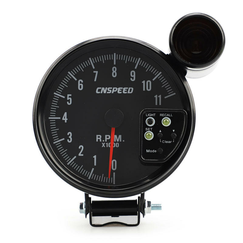 new 7-color 11K RPM tachometer LED specification + shift light, black, 5-inch/120mm