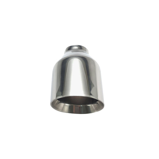 1PC 2.5'' inlet 4.5'' outlet Exhaust End Tips Muffler Tips Sliver Slant tip