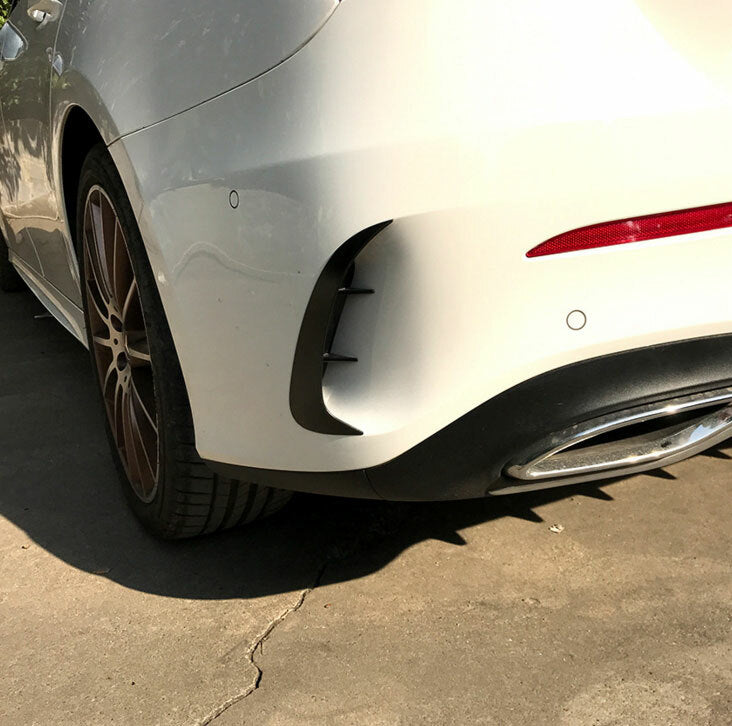 for Benz A Class W177 A220 ABS Rear Bumper Fins Canards Splitters Sport 2019-20