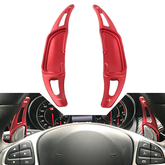 Steering Wheel Shift Shifter Paddle for Benz GLA45 SL63 A45 C63 E63 S65 Red