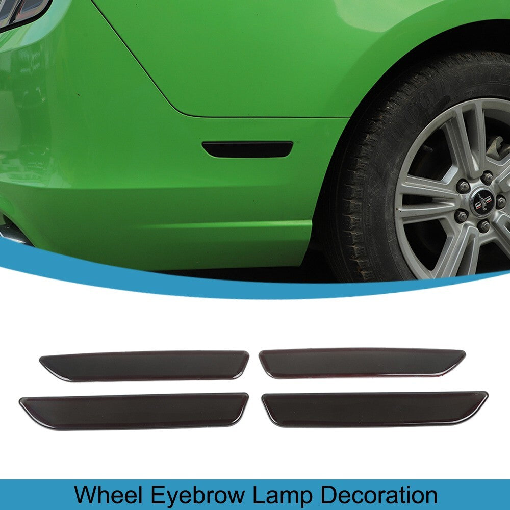 Wheel Eyebrow Light Lamp Cover Trim Strips Bezels for Ford for Mustang 2010-2014