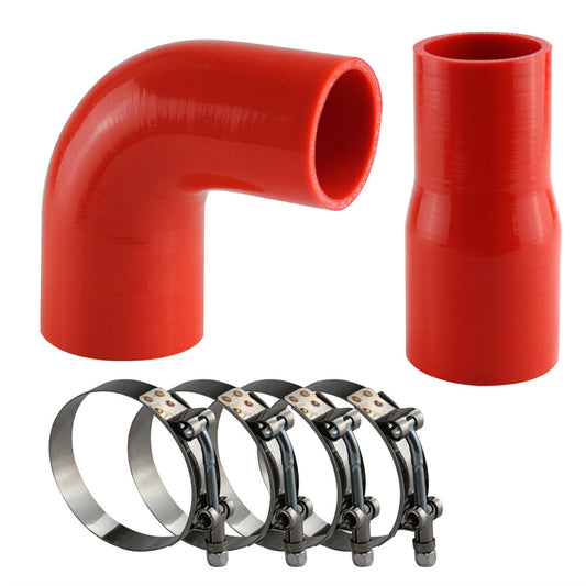Intercooler silicone Hose pipe +Clamps for BMW 135i 335i 335 E90 E92 N54 N55 Red