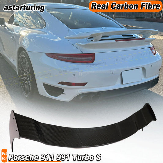 for Porsche 911 991 Turbo S 2Door 2014-2016 DRY CARBON Rear Trunk Spoiler Wing