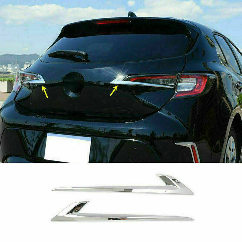 for Toyota for Corolla Hatchback 2019-2023 Chrome Rear TailLight Lamp Cover Trims
