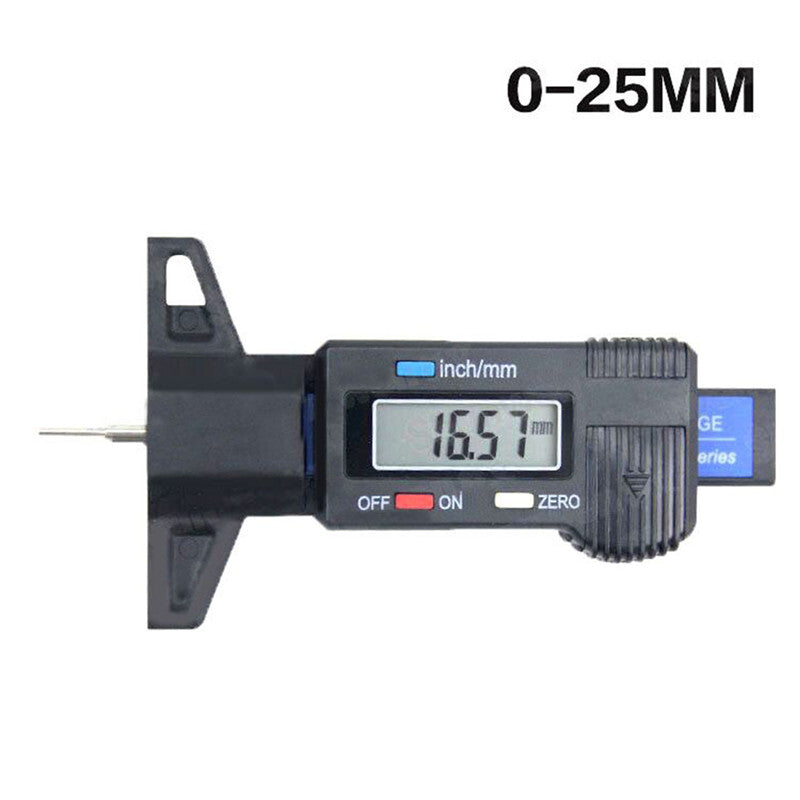 1PC LCD Display Digital Tread Depth Gauge High Accuracy Tire thread Tester Ruler