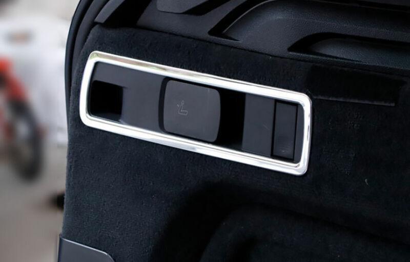 for BMW X5 G05 2019-21 Silver Titanium Rear for Seat Button Handle Panel Cover Trim
