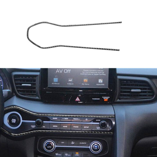 Carbon Fiber Radio Button Frame Trim Cover for Hyundai for Veloster JS 2019-2022