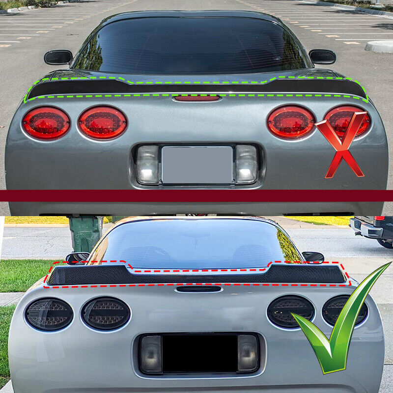 Rear Trunk Spoiler Wing For 1997-2004 for Corvette C5 ZR1 Extended Style Gloss Black