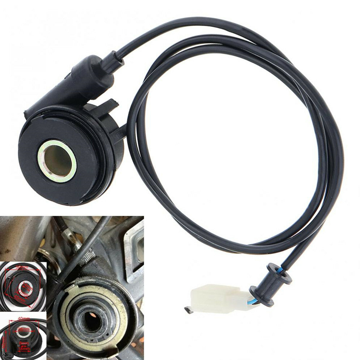 12V Sensor Cable Wire for Motorcycle Digital Odometer Speedometer Tachometer