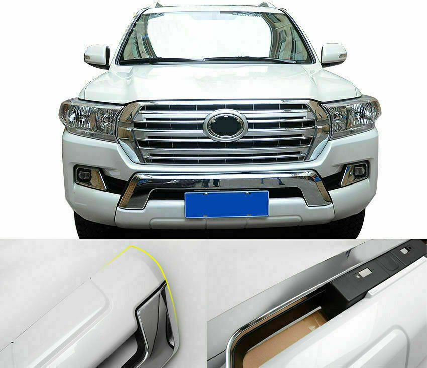 for Toyota for Land Cruiser LC200 2016-2021 ABS Chrome Front Bumper Guard Bull Bar