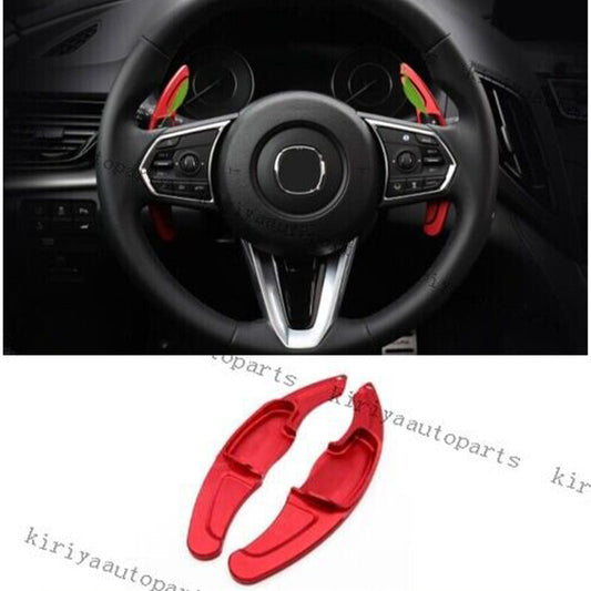 Red Aluminum Alloy Steering Wheel Shift Paddle Extension for Acura for RDX 2019-2022