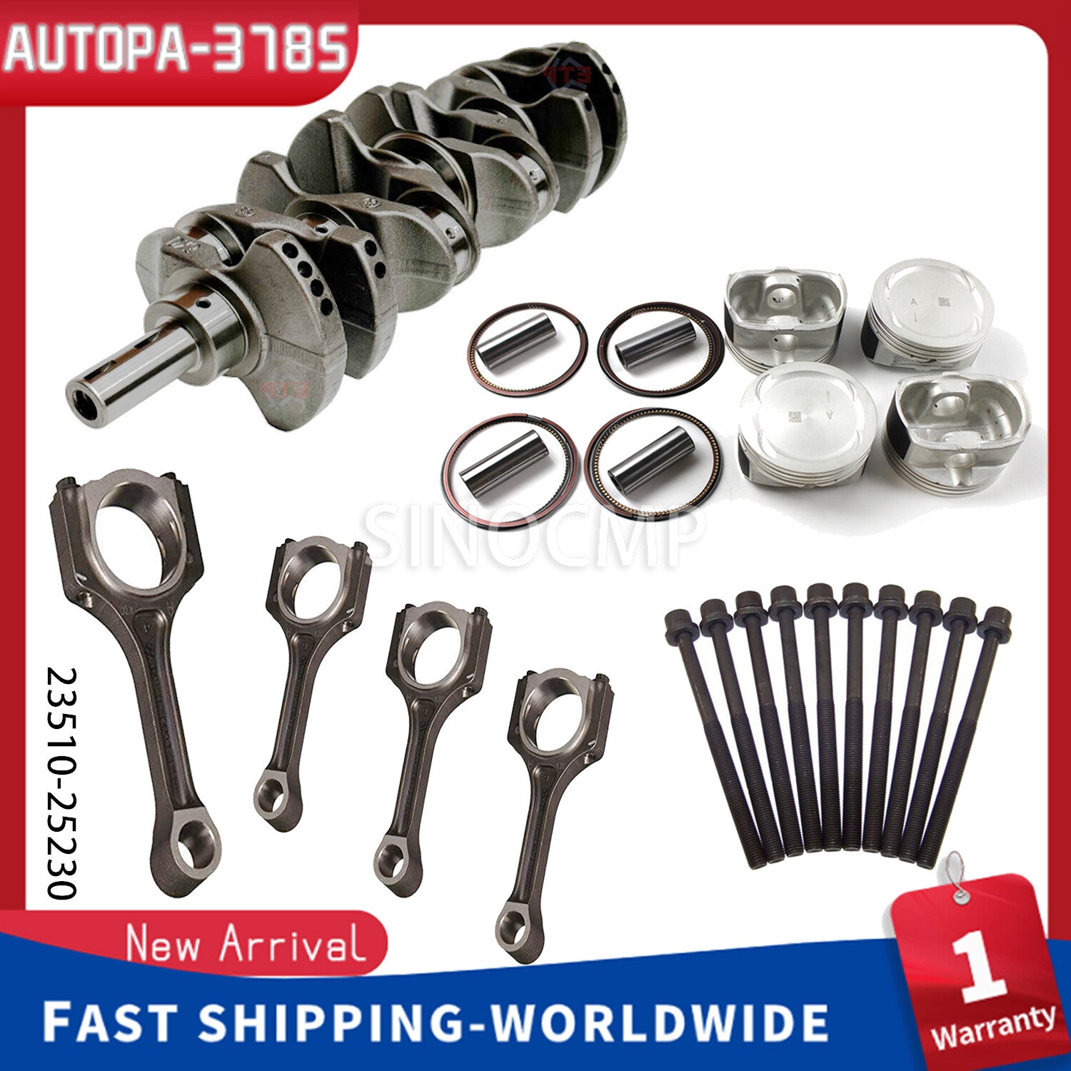 Engine Rebuild Kit Crankshaft Connecting RodFor for HYUNDAI ILOAD IMAX 2.4L G4KG NEW