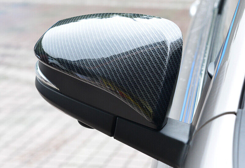 2for Toyota 4Runner 2014-2022 Carbon Fiber Side Door Mirror Wing Trim Cover Cap