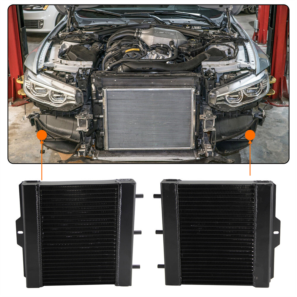 Secondary Auxiliary Radiator Cooler for BMW F87 F80 F83 M2 M3 M4 S55 15-20 LR