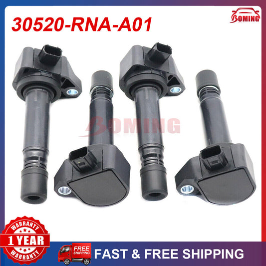 4PCS NEW IGNITION COIL 30520-RNA-A01 Fits For 2006 -2011 for HONDA for CIVIC 1.8L UF582
