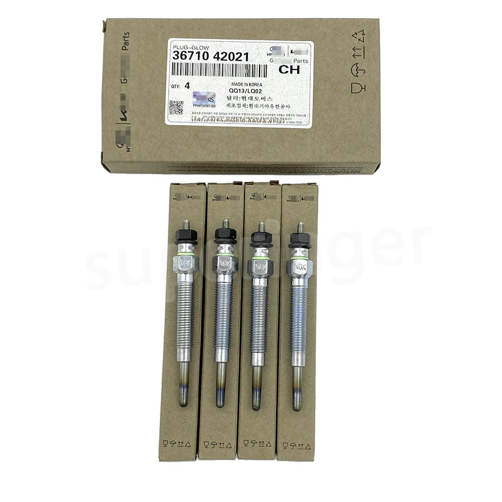4-Pack Heaters 36710-42000 / Glow for Modern Galloper  Terracan, new Light-Up Plugs