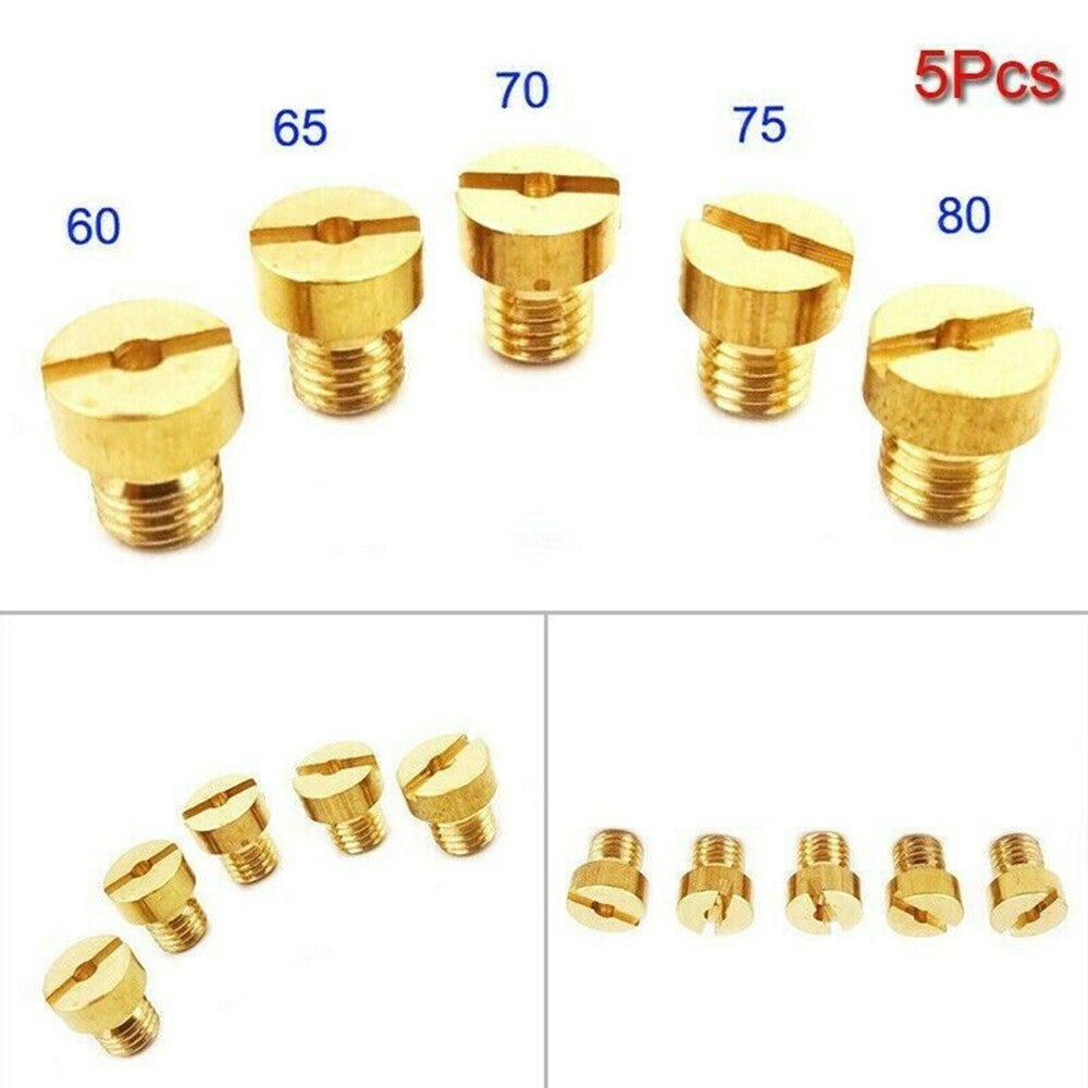 5mm Carburetor Jets 60 65 70 75 80 For Racing Carb 50 60 80cc Motorized