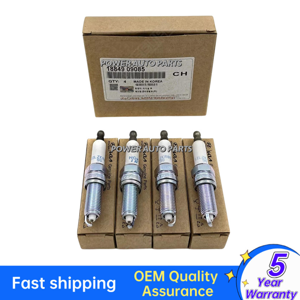 Equipment Manufacturer Spark Plugs (4 pieces) for 2011-2019 Santa Fe Sport Sonata 2.0L Turbo / 2.4L Hybrid