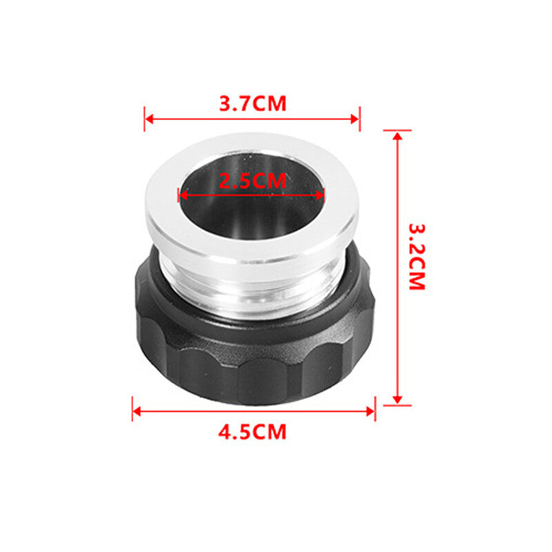 1/1inch Black Weld Billet On Filler Neck Cap Oil Fuel Water Tank Aluminum Alloy