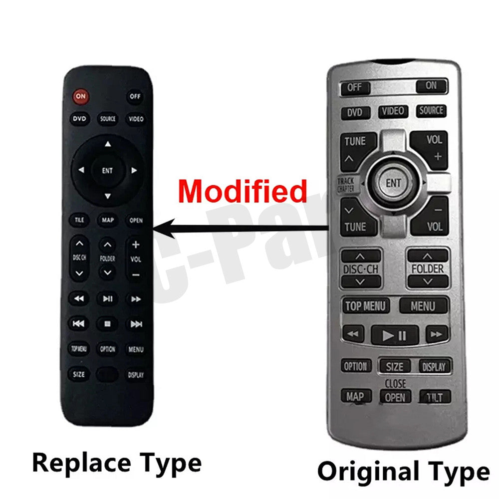 Rear DVD Entertainment Remote Control for Toyota for Land Cruiser Prado LC150 LC200