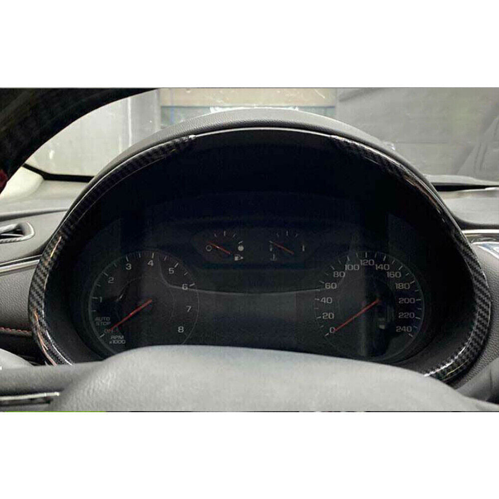 for Chevrolet Malibu 16-2024 Carbon Fiber Inner Dashboard Frame Trim Cover Bezel