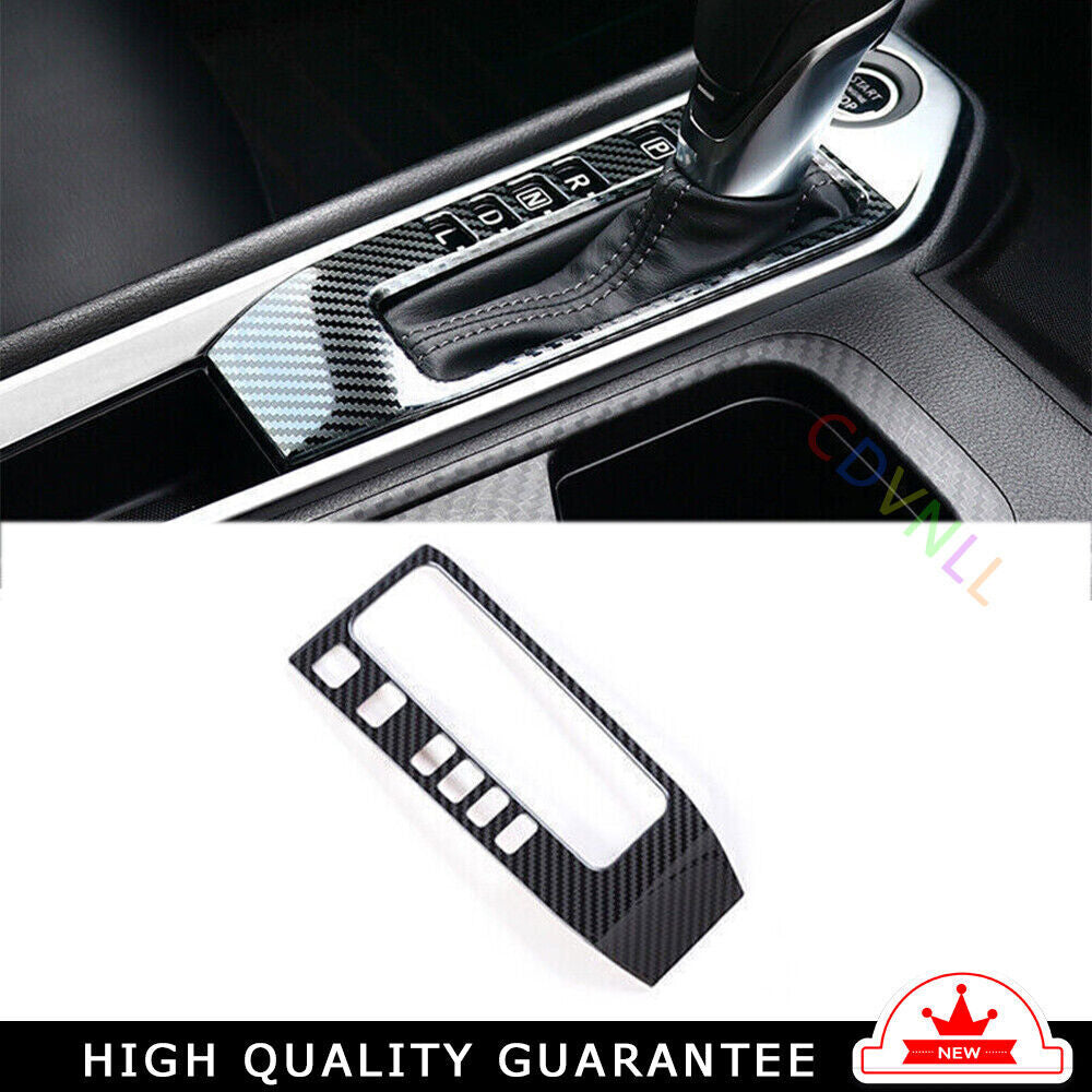Console Gear Shift Frame Cover Trim for Nissan Sentra 20-22 Steel Carbon Fiber