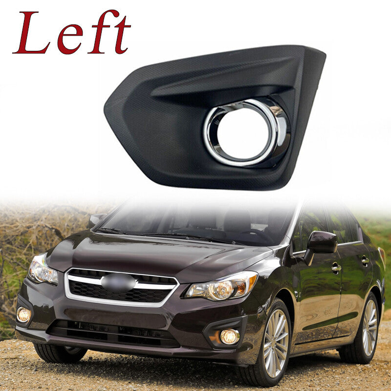 Front Fog Light Bezel W/Glossy Black Trim Left for Subaru Impreza 2012-2014