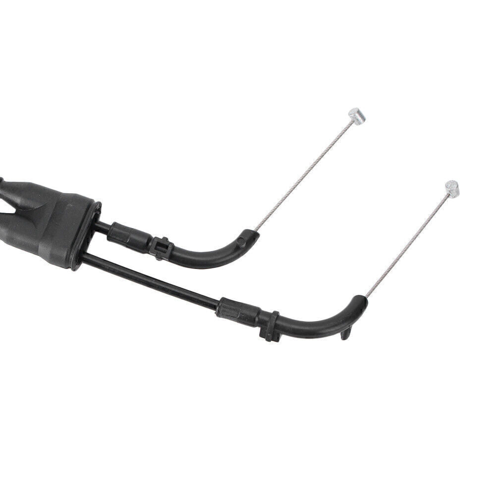 for Kawasaki ZX6R/ZX600P 2007 08 Moto Steel Throttle Cable Wire Line Black