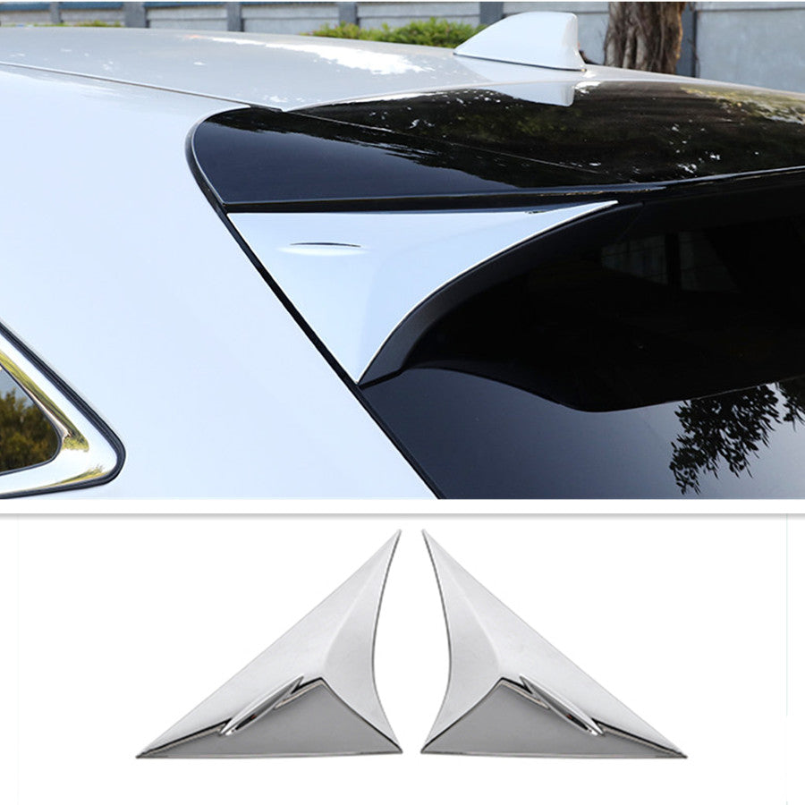Chrome Rear Window Side Spoilers Decor Cover Trim ABS for Toyota Venza 2021-2023