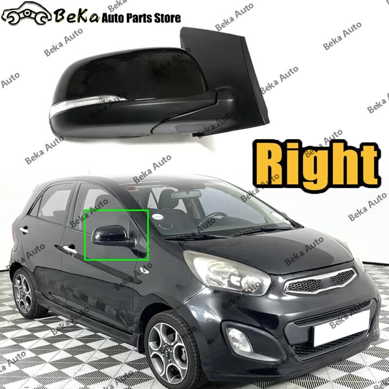 Right for Kia Picanto 2012 2013 2014 2015 2016 Rearview Mirror Assembly (8-pin)