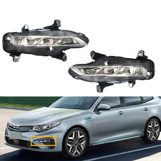 Pair Front Fog Light Yellow Turn Signal LED Lamps for Kia Optima / K5 2019-2020