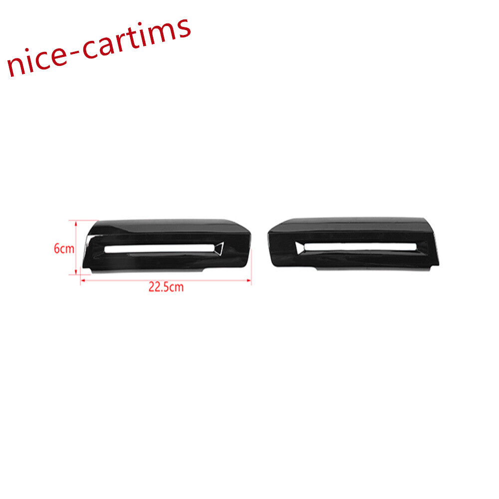 for Ford for Mustang 2015-2023 Interior Door Armrest Handle Panel Cover ABS Black¡Á2