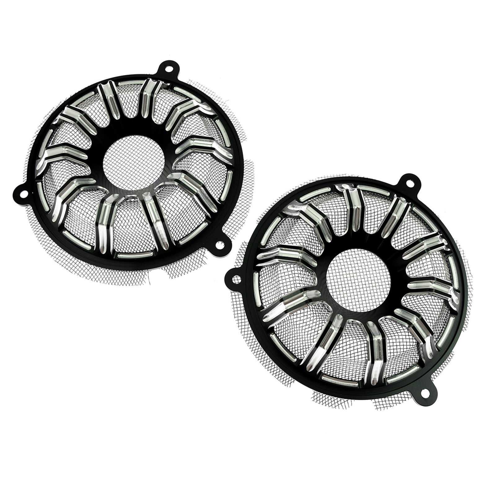 CNC Cut Front Speaker Grill Masks Cover Fit for Harley Touring Glide 2014-2021