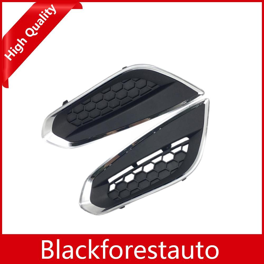 Fits For S60 2010-2013 2x Front Left Right Side Bumper Fog Light Grille Cover