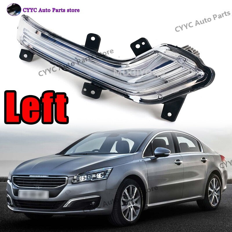 Left Side Front LED Daytime Running Light Fog Lamp for Peugeot 508 2015 2016