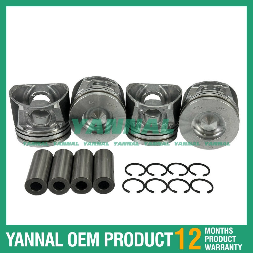 4X 0428-6721 0417-3414 Piston std size 93.7 mm suitable for Deutz BF4L 2011 engine