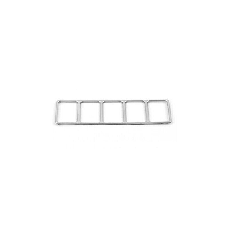 Inner Headlight Button Frame Cover Trim for Nissan 2015-2021 Murano Silver Steel