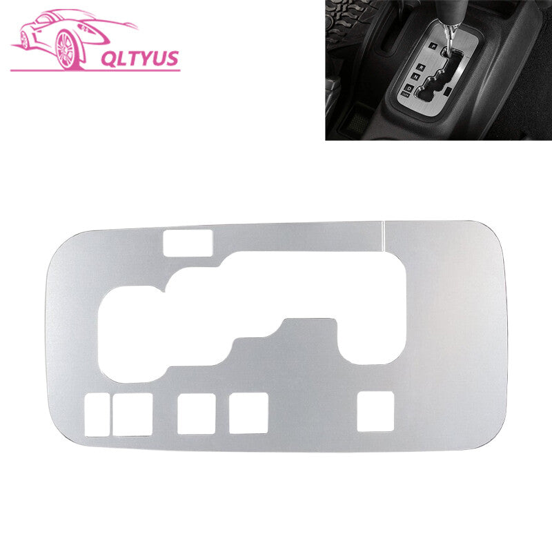 Silver Gear Shift Panel Decor Cover Trim Frame for 11-17 for Jeep for Wrangler JK JKU