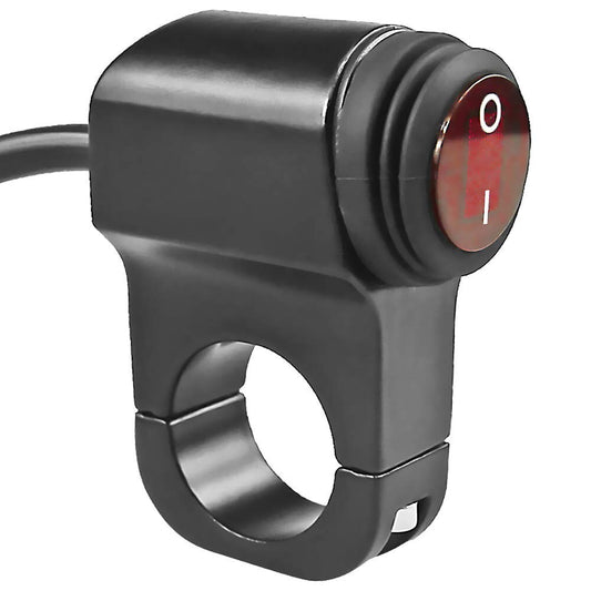 7/8 ATV Handlebar Light Switch, 12V, CNC Aluminum Alloy, LED Fog Light ON-OFF