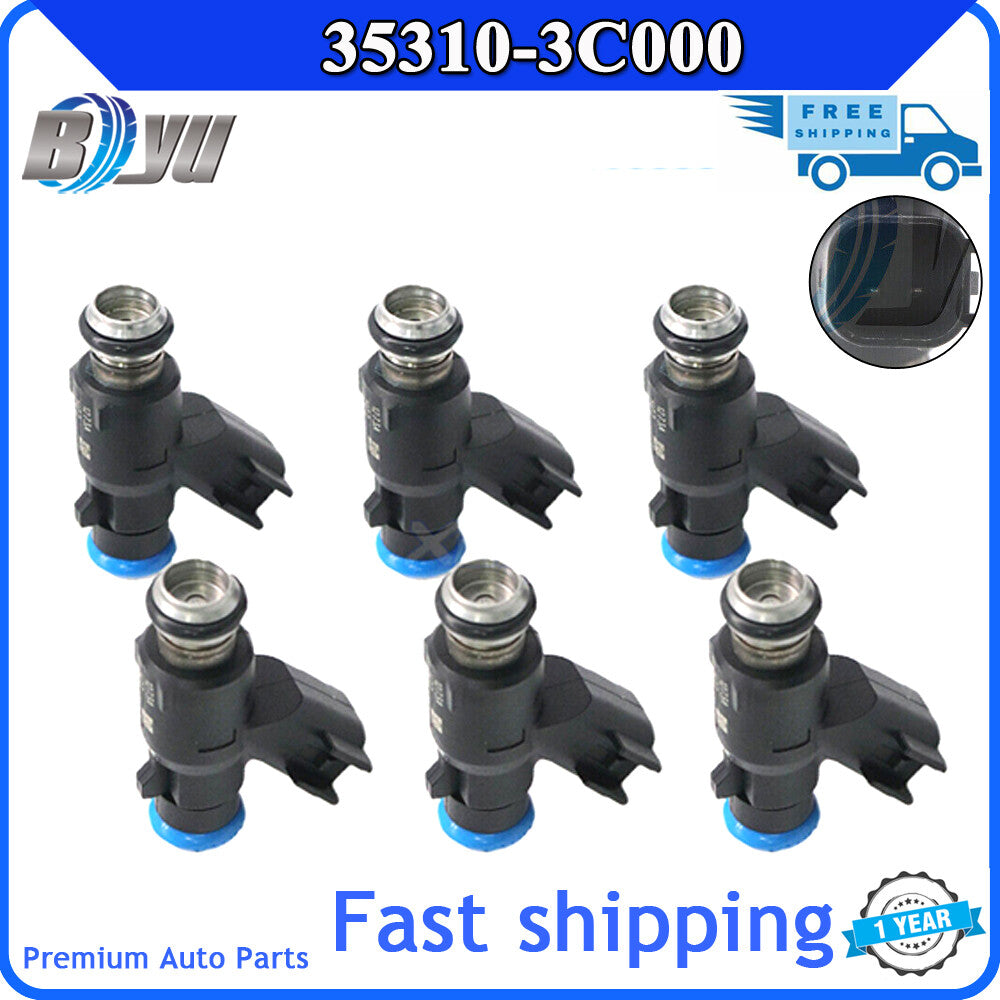 35310-3C000 6-piece Fuel Injector Kit for Hyundai Veracruz 2007-2012 3.8L V6