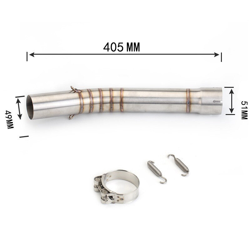 Exhaust Middle Link Pipe Adapter Connect Central Pipe for Yamaha YZF R6 1998-05