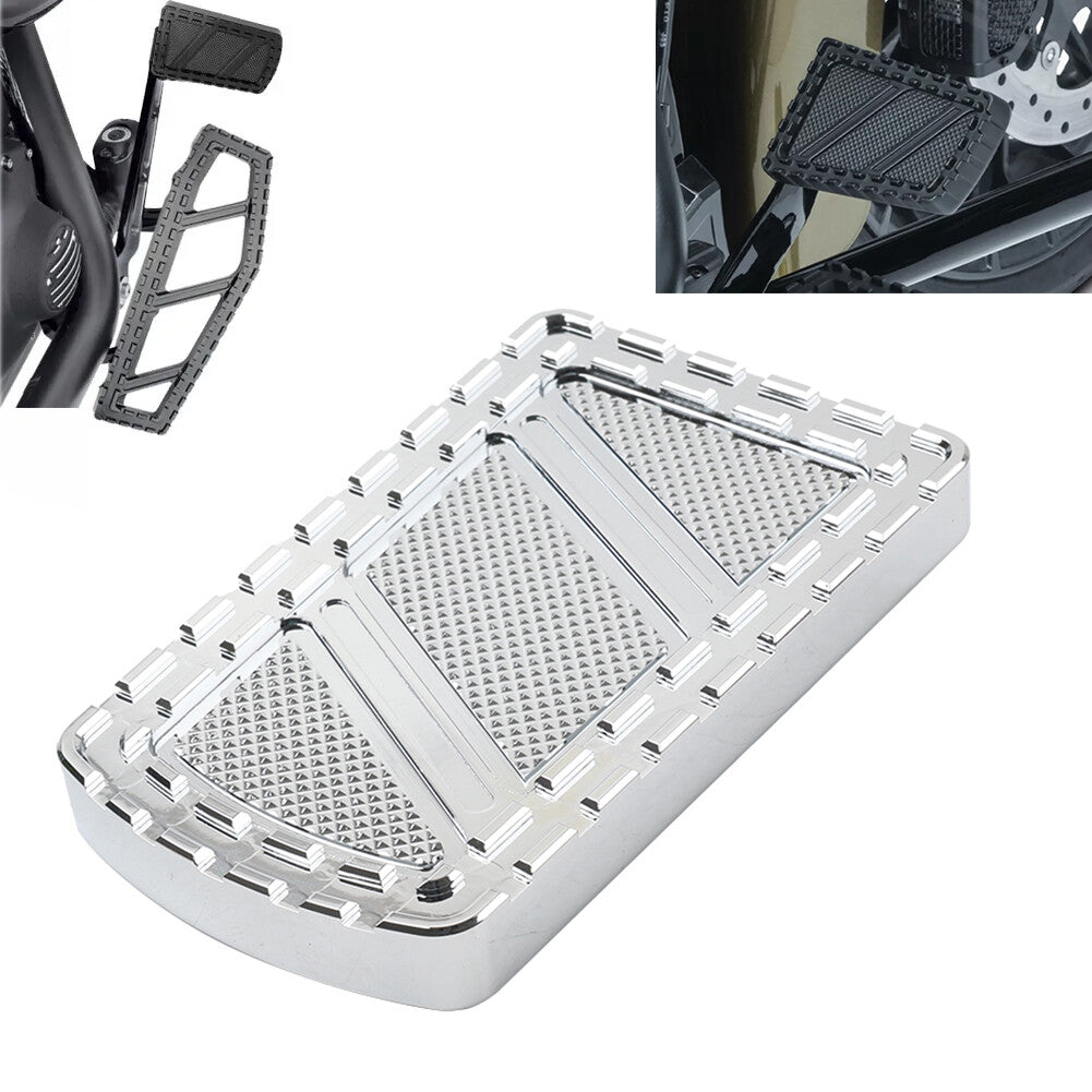 for Harley Touring Road King Softail Dyna CNC Riot Brake Pedal Large Pad Cover