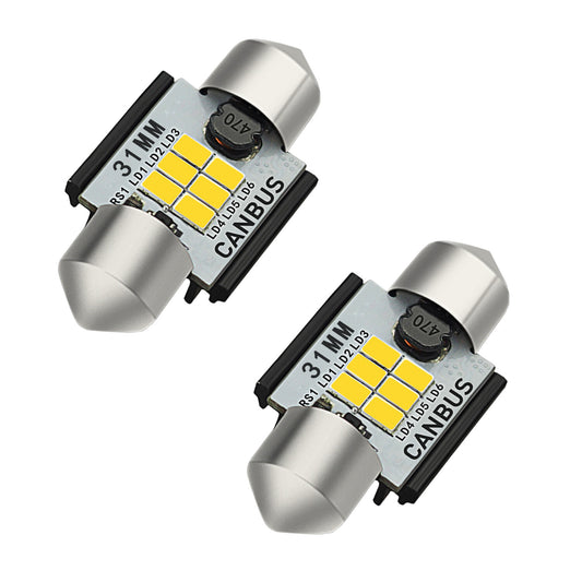 AUXITO 2x 31 Fushan LED Baiyun LED Baiyun White Light DE3175 B