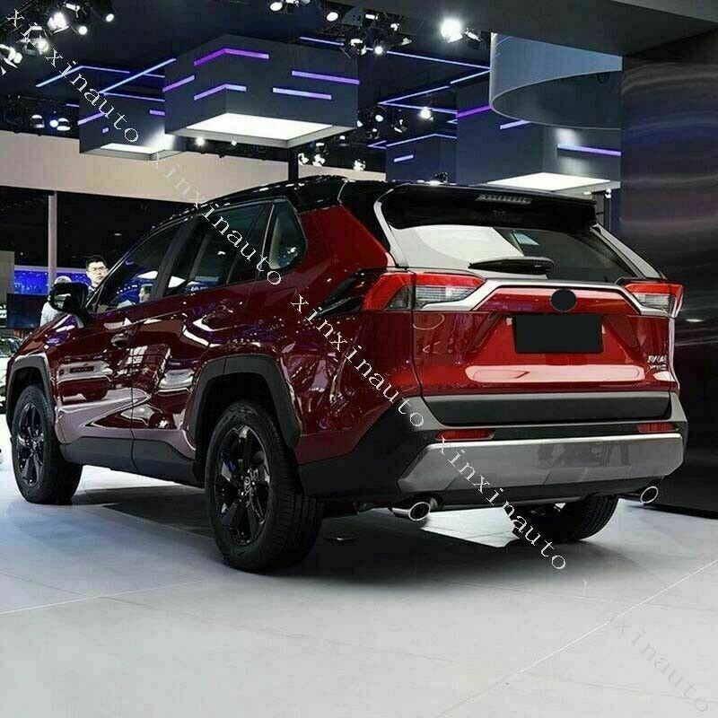 for Toyota RAV4 2019-24 triple chrome Rear Trunk Molding Trim Strip decor Cover