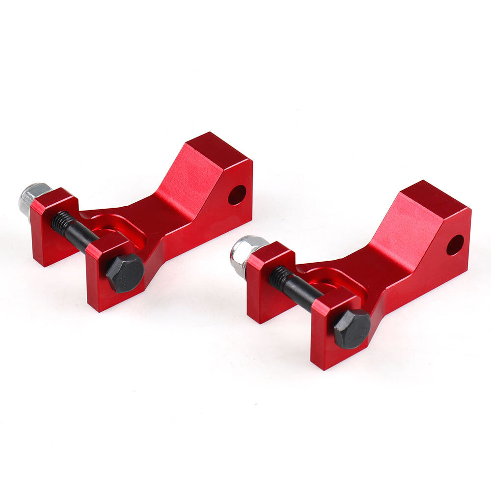 Motorcycle Rider Front Foot Pegs Lowering Kit for Yamaha 350 660R ATV Red