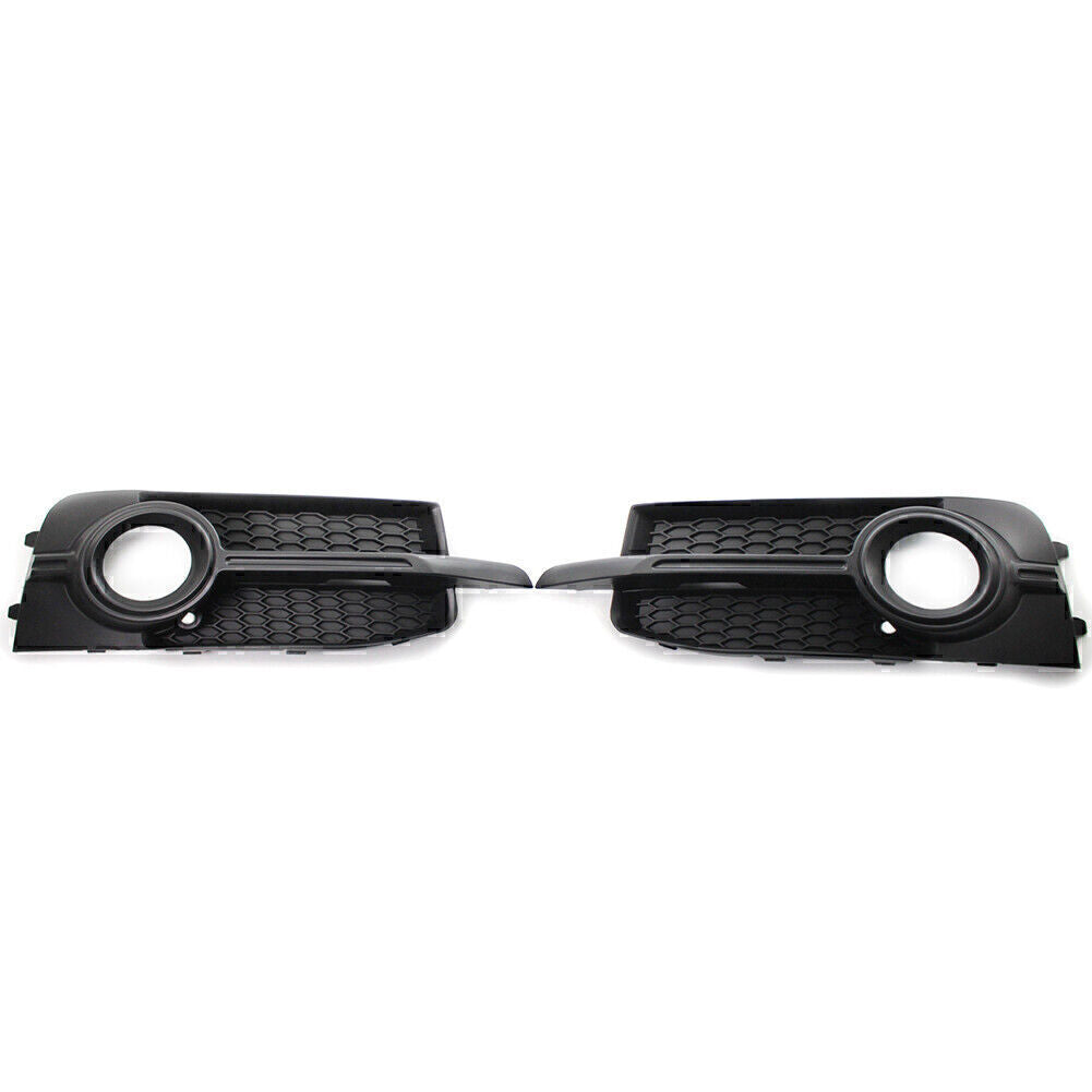 2X Front Bumper Fog Light Grille Black Fit for Audi A1 8X 2011-2014 Honeycomb