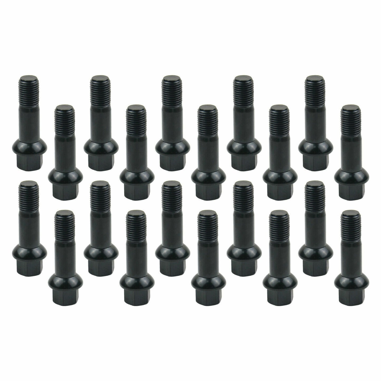20x Black Lug Bolts Nuts for Benz ML550 S500 GLK350 S550 CL500 GL450 0009907607
