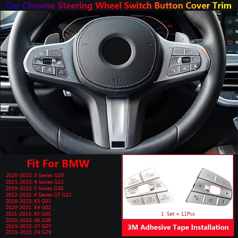 for BMW 3 4 5 X4 X5 X6 X7 Z4 G20 G30 G05 G06 G07 G29 Steering Wheel Switch Cover