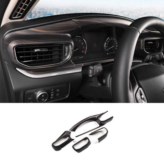 Dashboard LR Air Outlet Vent Trim for Ford Explorer 2020-2022 Matt Wood Grain