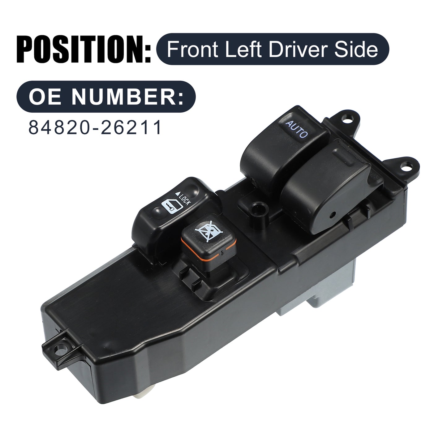 84820-26211 Car Front Left Car Power Window Switch for 2006-2013 for Toyota Hiace